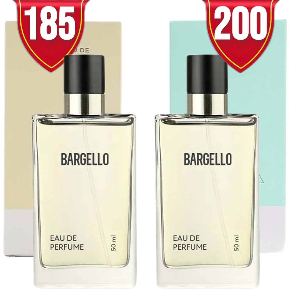 Bargello 200 Unisex Parfüm Oriental 50 ml EDP + 185 Kadın Parfüm Floral 50 ml EDP