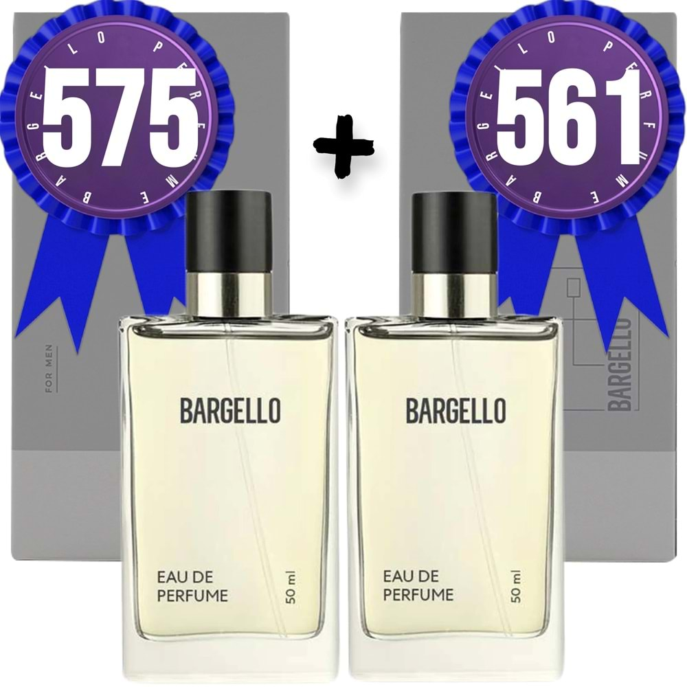 Bargello Parfüm 575 Erkek Woody 50 ML + 561 Erkek Fresh 50 ML EDP