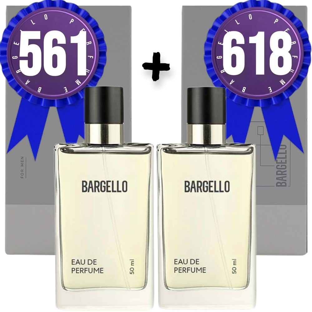 Bargello Parfüm 561 Erkek Fresh 50 ML + 618 Erkek Oriental 50 ML EDP