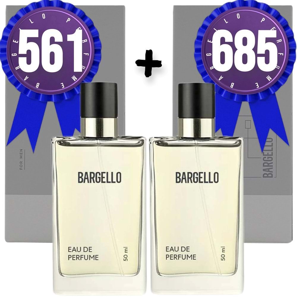 Bargello Parfüm 561 Erkek Fresh 50 ML + 685 Erkek Fresh 50 ML EDP