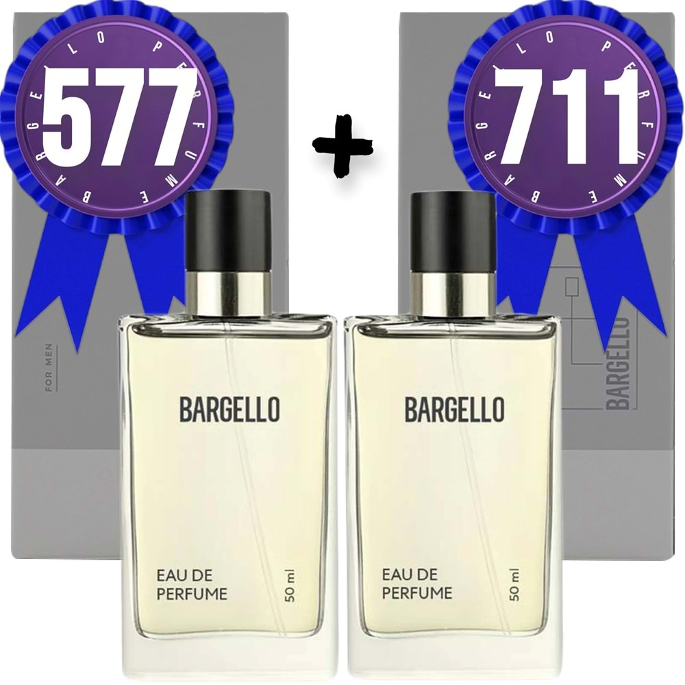 Bargello Parfüm 577 Erkek Oriental 50 ML + 711 Erkek Fresh 50 ML EDP