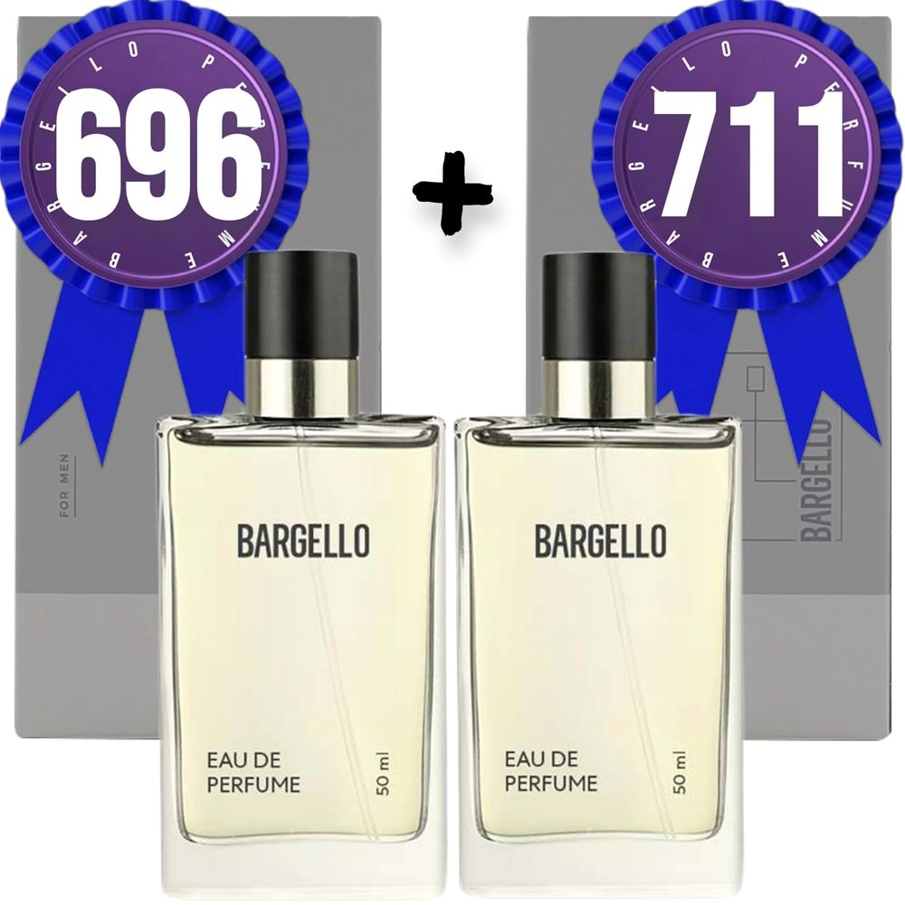 Bargello Parfüm 696 Erkek Oriental 50 ML + 711 Erkek Fresh 50 ML EDP