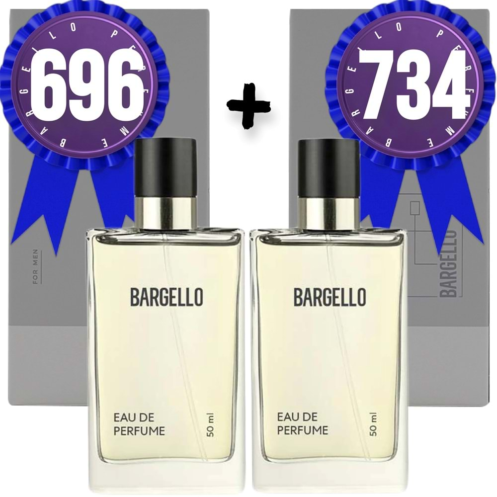 Bargello Parfüm 696 Erkek Oriental 50 ML + 734 Erkek Oriental 50 ML EDP