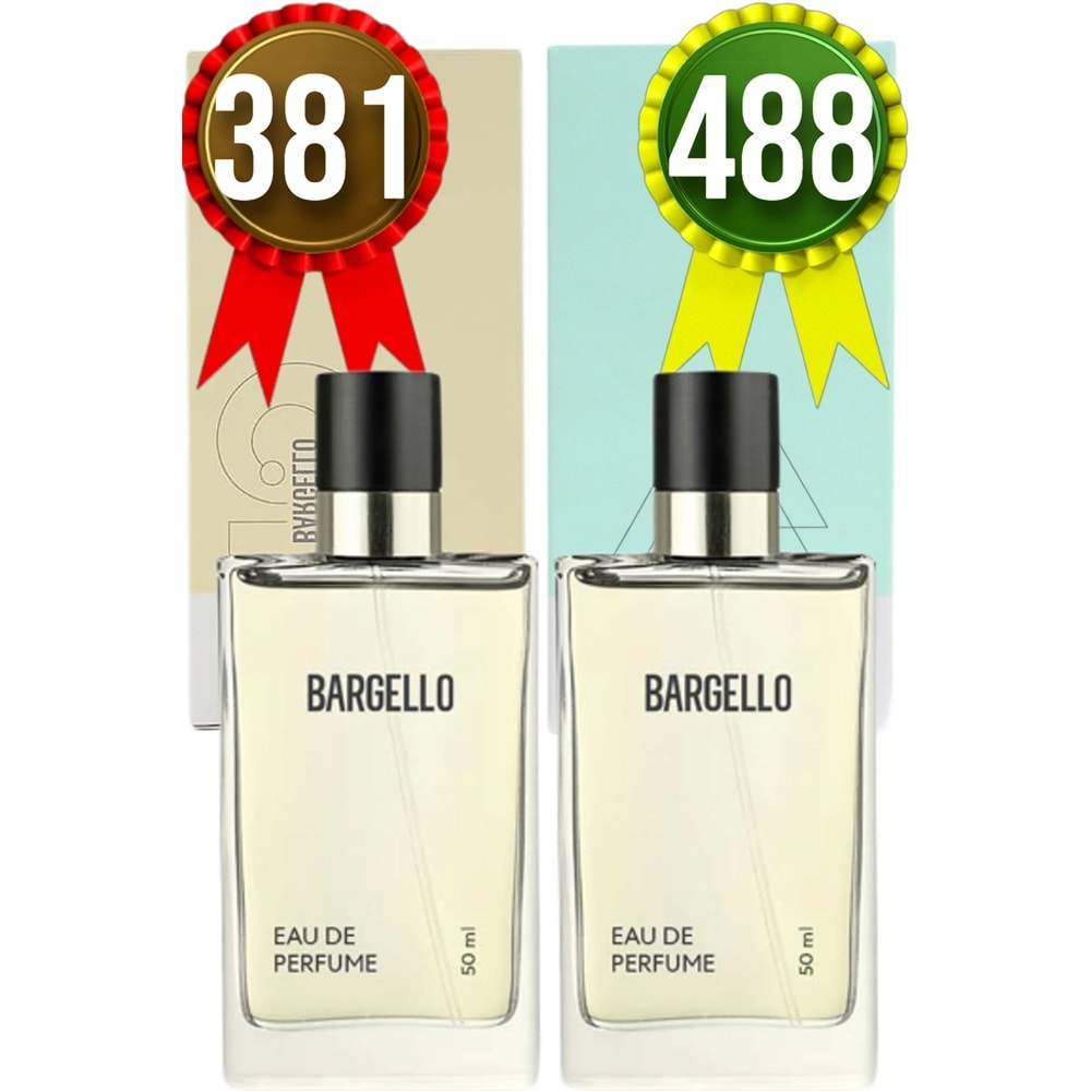 Bargello 381 Floral Kadın Parfüm + 488 Oriental Unisex Parfüm 50 ml EDP