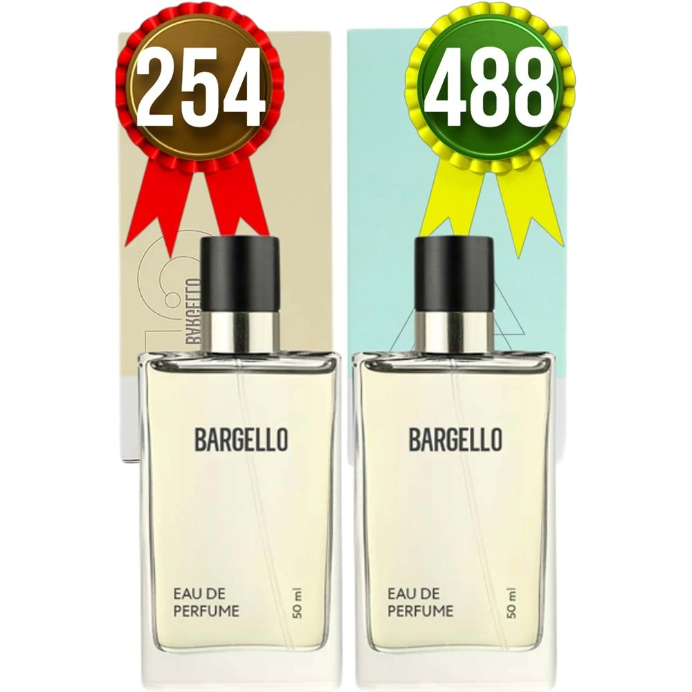 Bargello 254 Floral Kadın Parfüm + 488 Oriental Unisex Parfüm 50 ml EDP