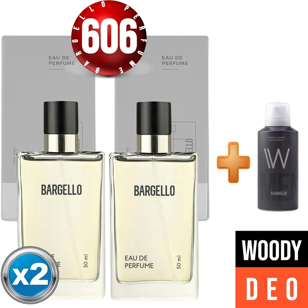 606x2(2adet) Woody Erkek 50 Ml Edp + Woody Erkek Deodorant 150 Ml