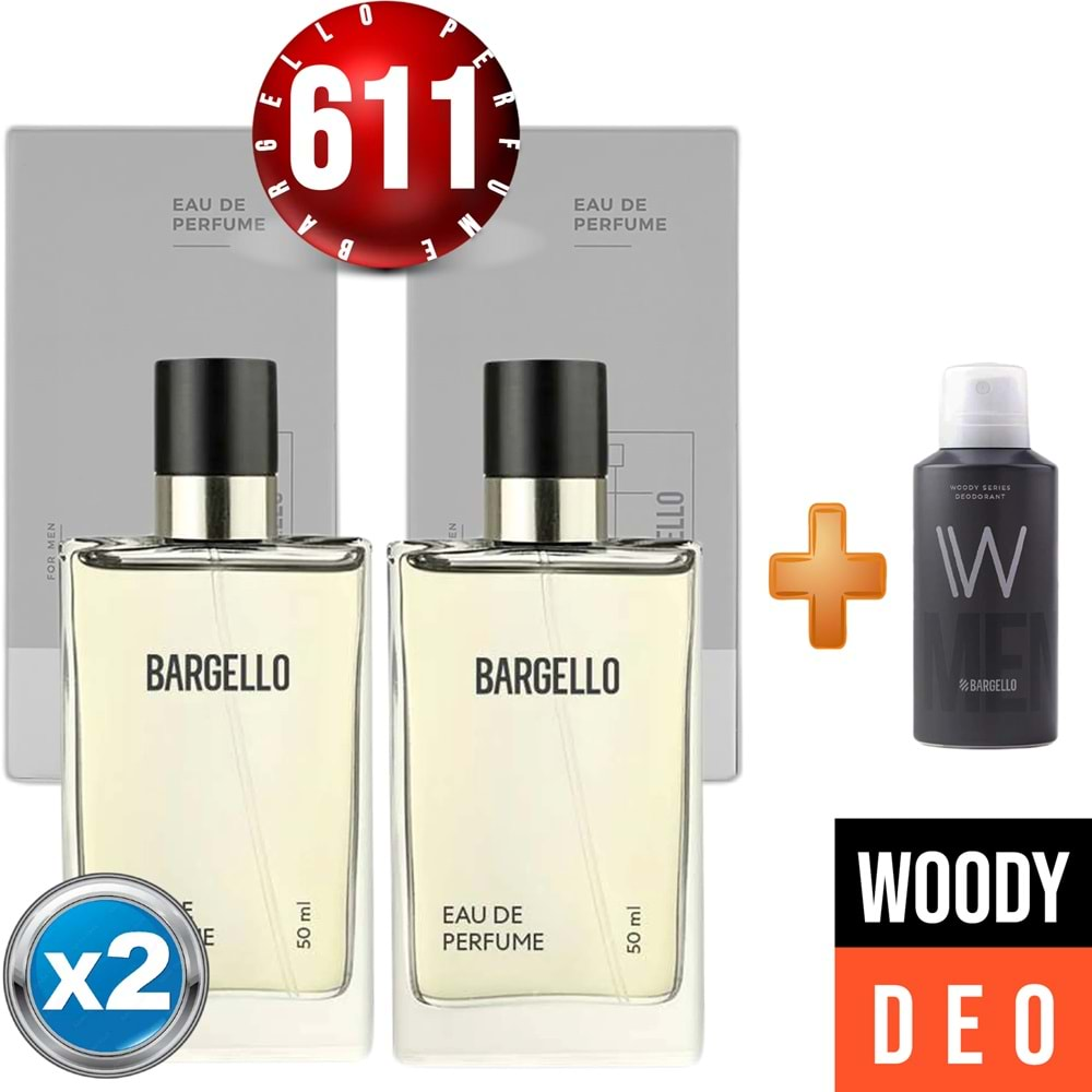 611x2(2adet) Woody 50 Ml Edp + Woody Erkek Deodorant 150 Ml