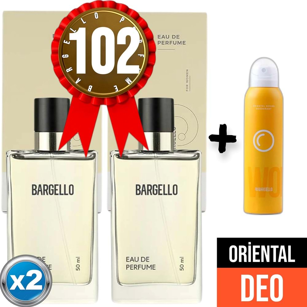 Parfüm 102x2 (2adet) Oriental 50 ml Edp + Oriental Deodorant 150 ml