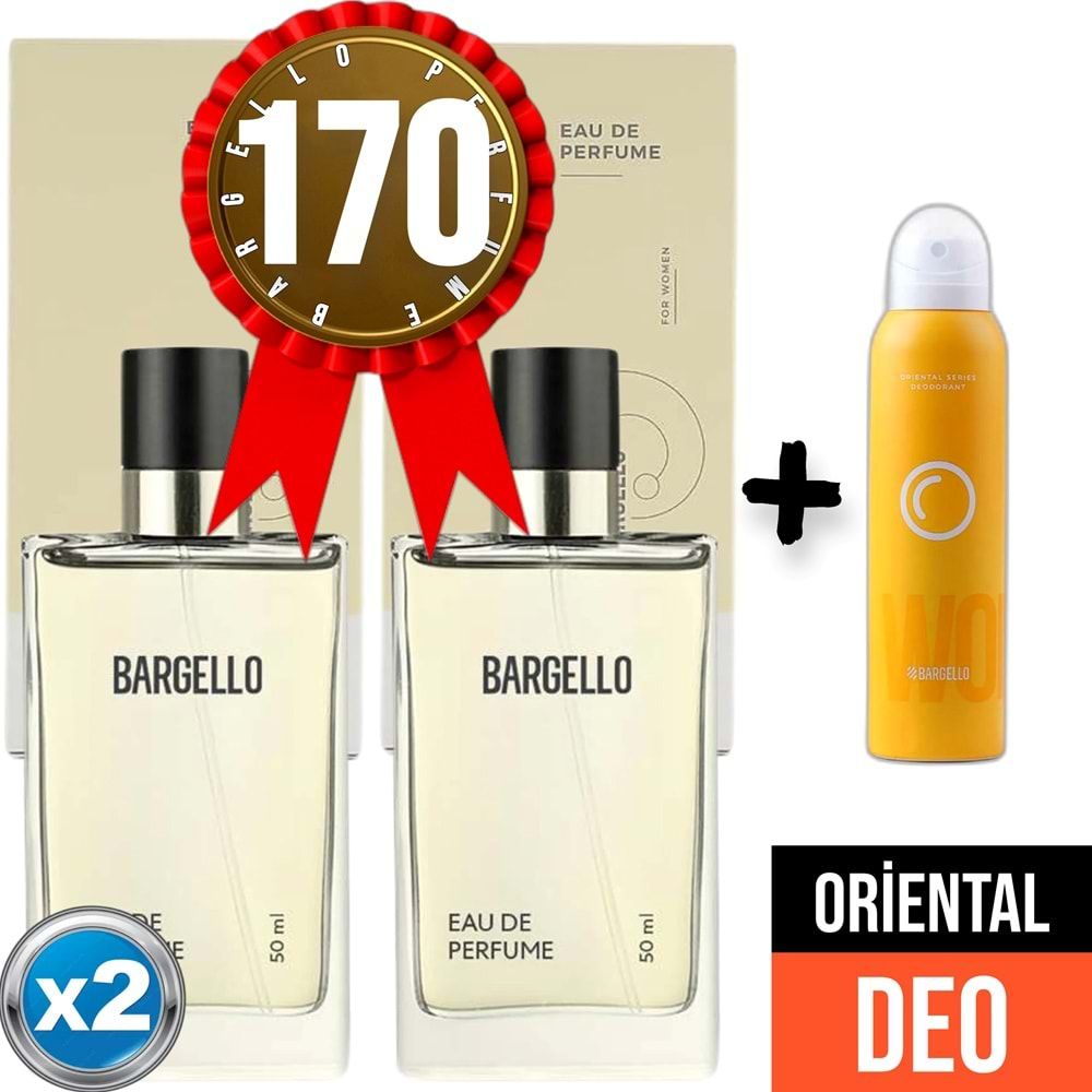 Parfüm 170x2 (2adet) Oriental 50 Ml Edp + Oriental Deodorant 150 Ml