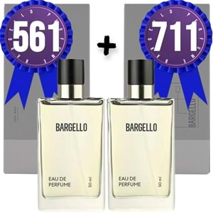 Bargello Parfüm 561 Erkek Fresh 50 ML + 711 Erkek Fresh 50 ML EDP