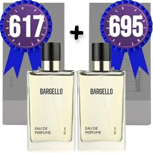 Bargello Parfüm 617 Erkek Oriental 50 ML + 695 Erkek Floral 50 ML EDP