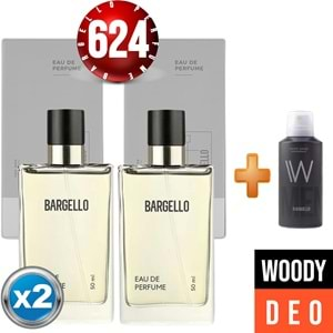 Parfüm 624x2(2adet) Woody Bay 50 ml + Woody Deodorant Bay 150 ml