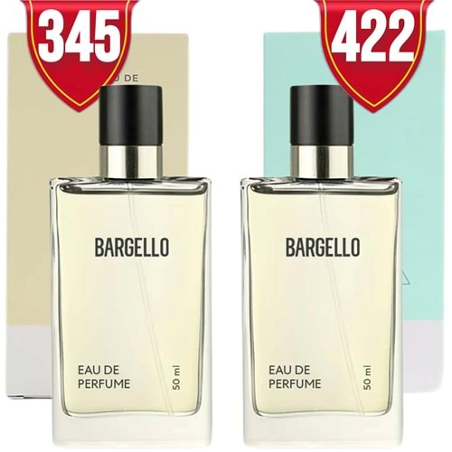 Bargello 345 Kadın Parfüm Oriental 50 ml EDP + 422 Unisex Parfüm Oriental 50 ml EDP