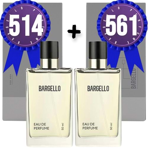 Bargello Parfüm 514 Erkek Oriental 50 ML + 561 Erkek Fresh 50 ML EDP