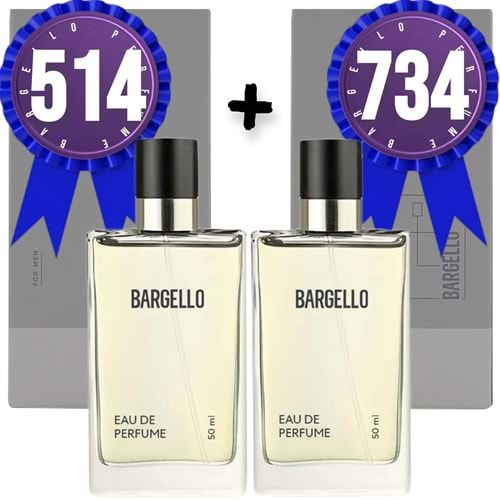 Bargello Parfüm 514 Erkek Oriental 50 ML + 734 Erkek Oriental 50 ML EDP