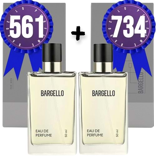 Bargello Parfüm 561 Erkek Fresh 50 ML + 734 Erkek Oriental 50 ML EDP