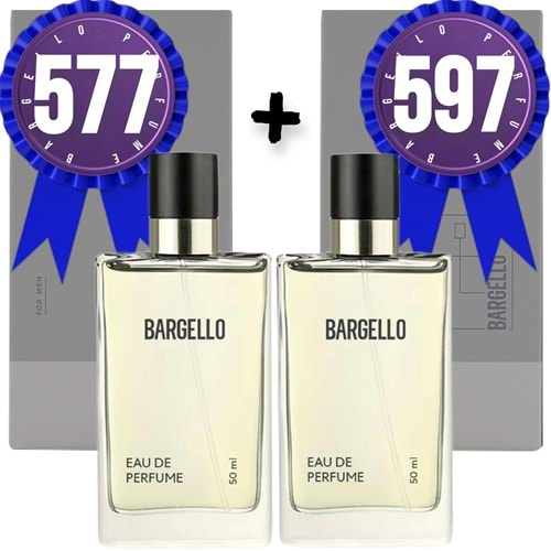 Bargello Parfüm 577 Erkek Oriental 50 ML + 597 Erkek Woody 50 ML EDP