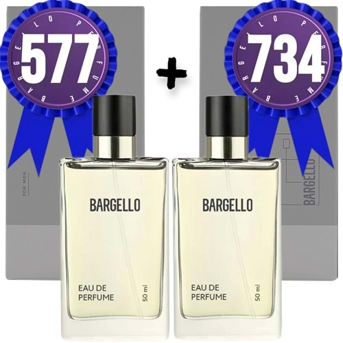 Bargello Parfüm 577 Erkek Oriental 50 ML + 734 Erkek Oriental 50 ML EDP