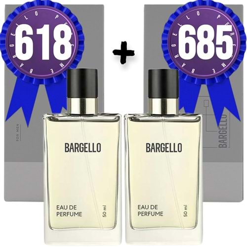 Bargello Parfüm 618 Erkek Oriental 50 ML + 685 Erkek Fresh 50 ML EDP