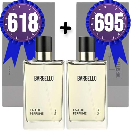 Bargello Parfüm 618 Erkek Oriental 50 ML + 695 Erkek Floral 50 ML EDP