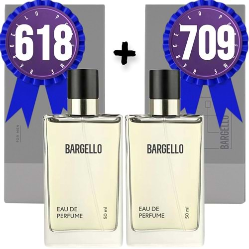 Bargello Parfüm 618 Erkek Oriental 50 ML + 709 Erkek Oriental 50 ML EDP