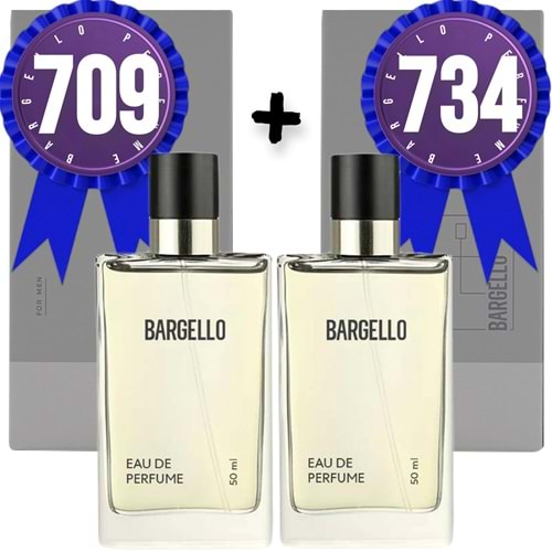 Bargello Parfüm 709 Erkek Oriental 50 ML + 734 Erkek Oriental 50 ML EDP