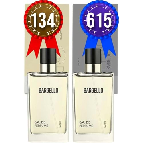 Bargello 134 Kadın Parfüm Oriental 50 Ml + 615 Erkek Parfüm Fresh 50 Ml EDP