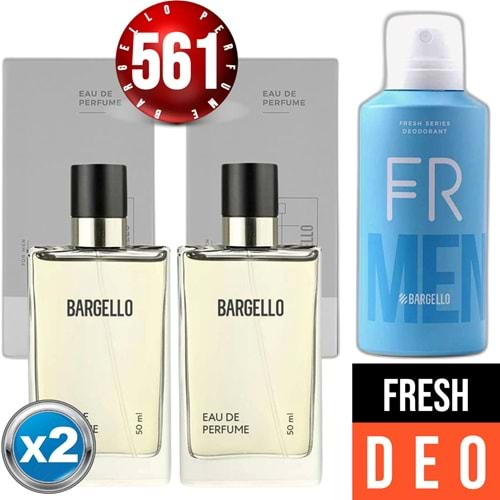 Bargello 561 Fresh Bay (2adet) 50 Ml Edp + Fresh Bay Deodorant 150 Ml