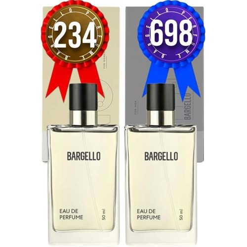 Bargello 234 Floral Kadın Parfüm + 698 Fresh Erkek Parfüm 50 ml EDP