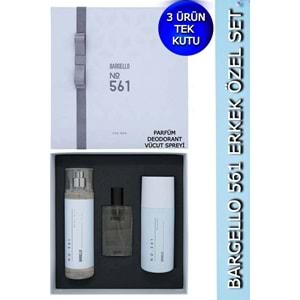 561 Erkek Parfüm Set Fresh - (PARFÜM+VÜCUT SPREYİ+DEODORANT) Özel Kutu