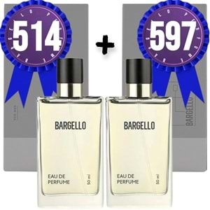 Bargello Parfüm 514 Erkek Oriental 50 ML + 597 Erkek Woody 50 ML EDP