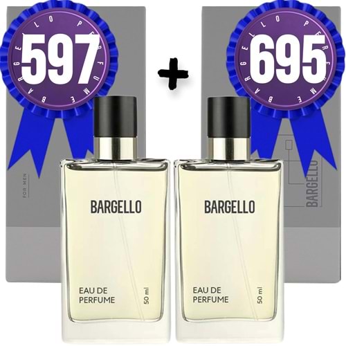 Bargello Parfüm 597 Erkek Woody 50 ML + 695 Erkek Floral 50 ML EDP