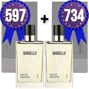Bargello Parfüm 597 Erkek Woody 50 ML + 734 Erkek Oriental 50 ML EDP